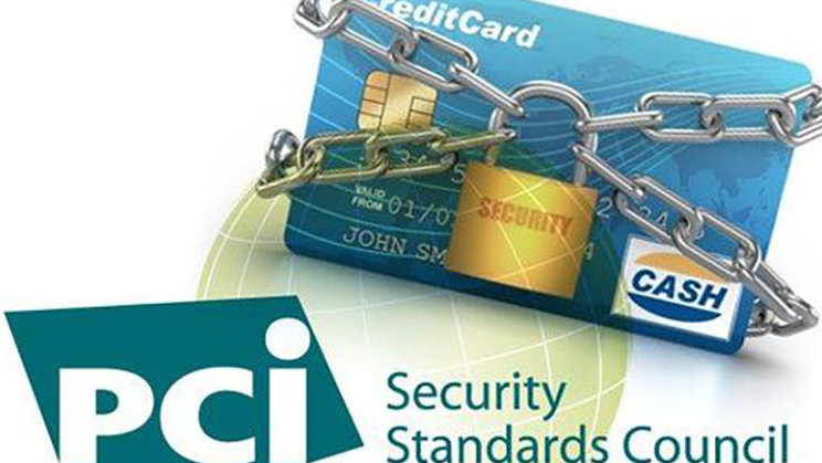 A credit card secured with a lock