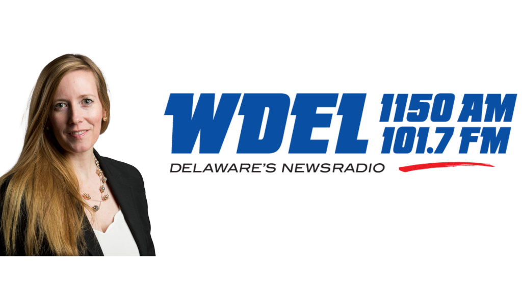 Treasurer Davis and WDEL Logo