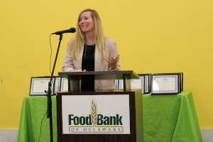 Speaking at Food Bank of Delaware Graduation
