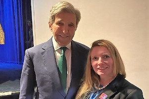 Treasurer Davis with former Secretary of State John Kerry.